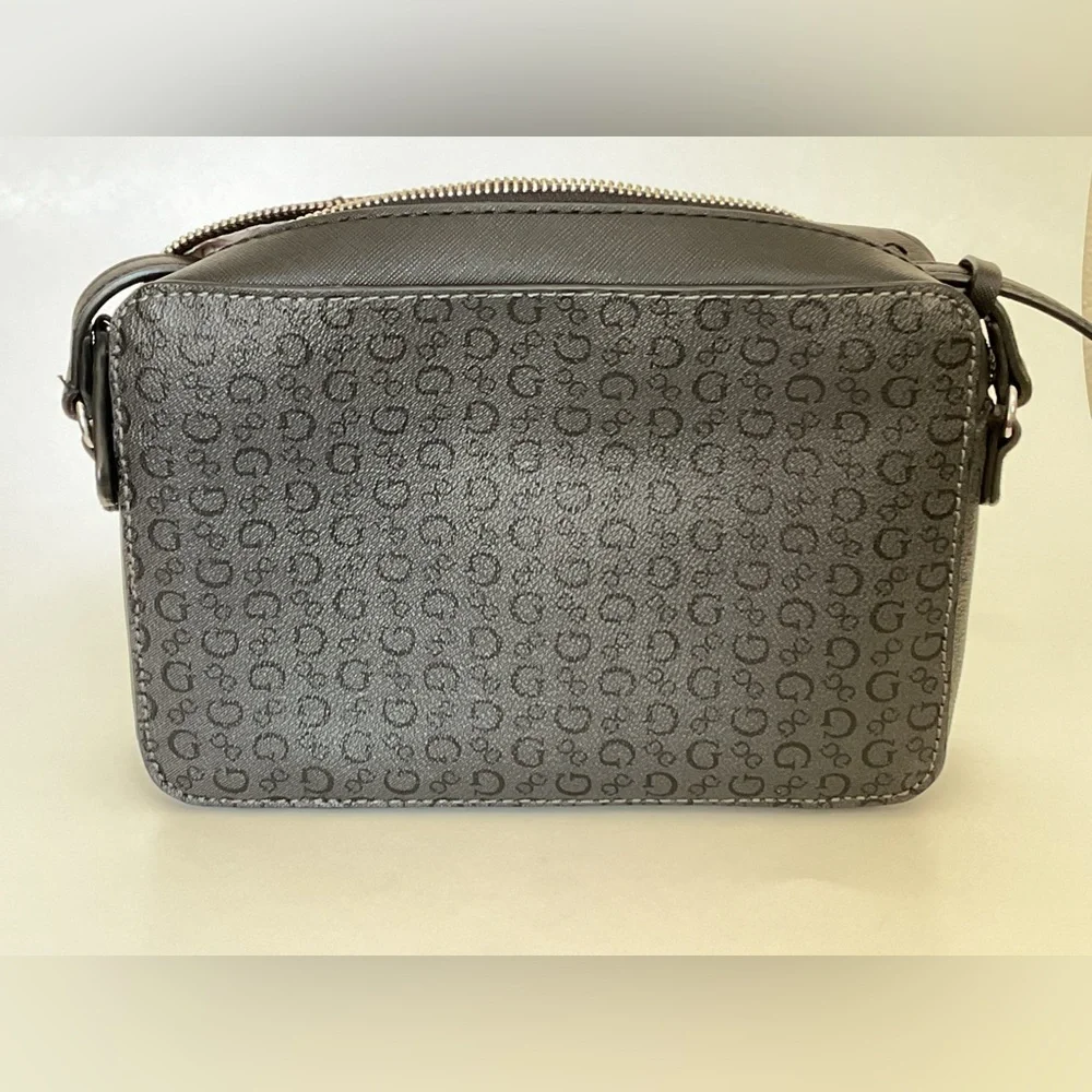 Guess Charcoal Logo Crossbody Bag - Picture 3 of 10